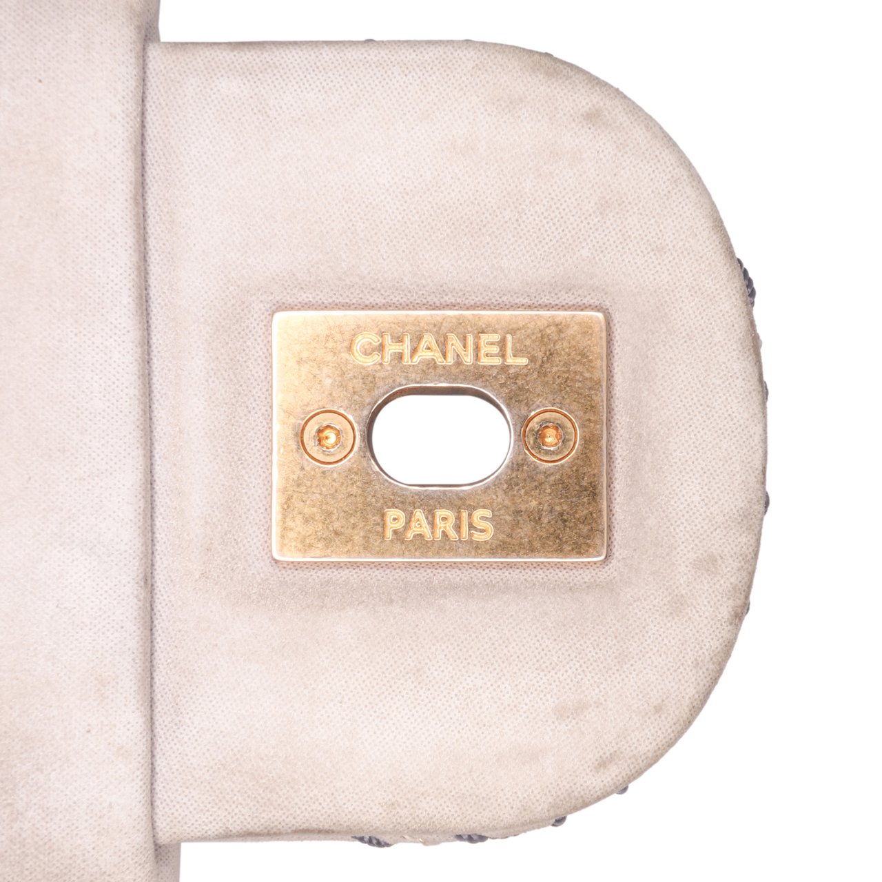 Chanel Jumbo Quilted Calfskin Triple Stitched Flap Grijs