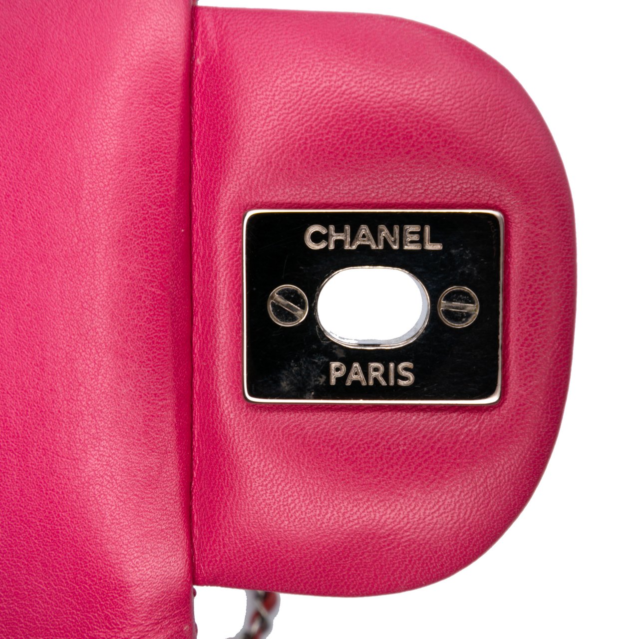 Chanel Mini Square Classic Patent Single Flap Rood