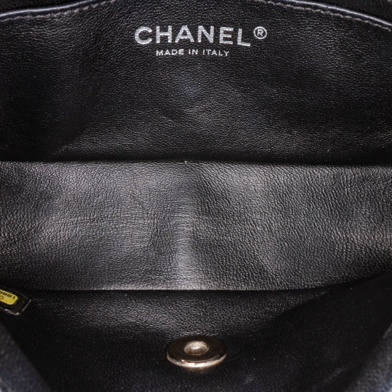 Chanel Mini Rectangular Classic Patent Single Flap Zwart