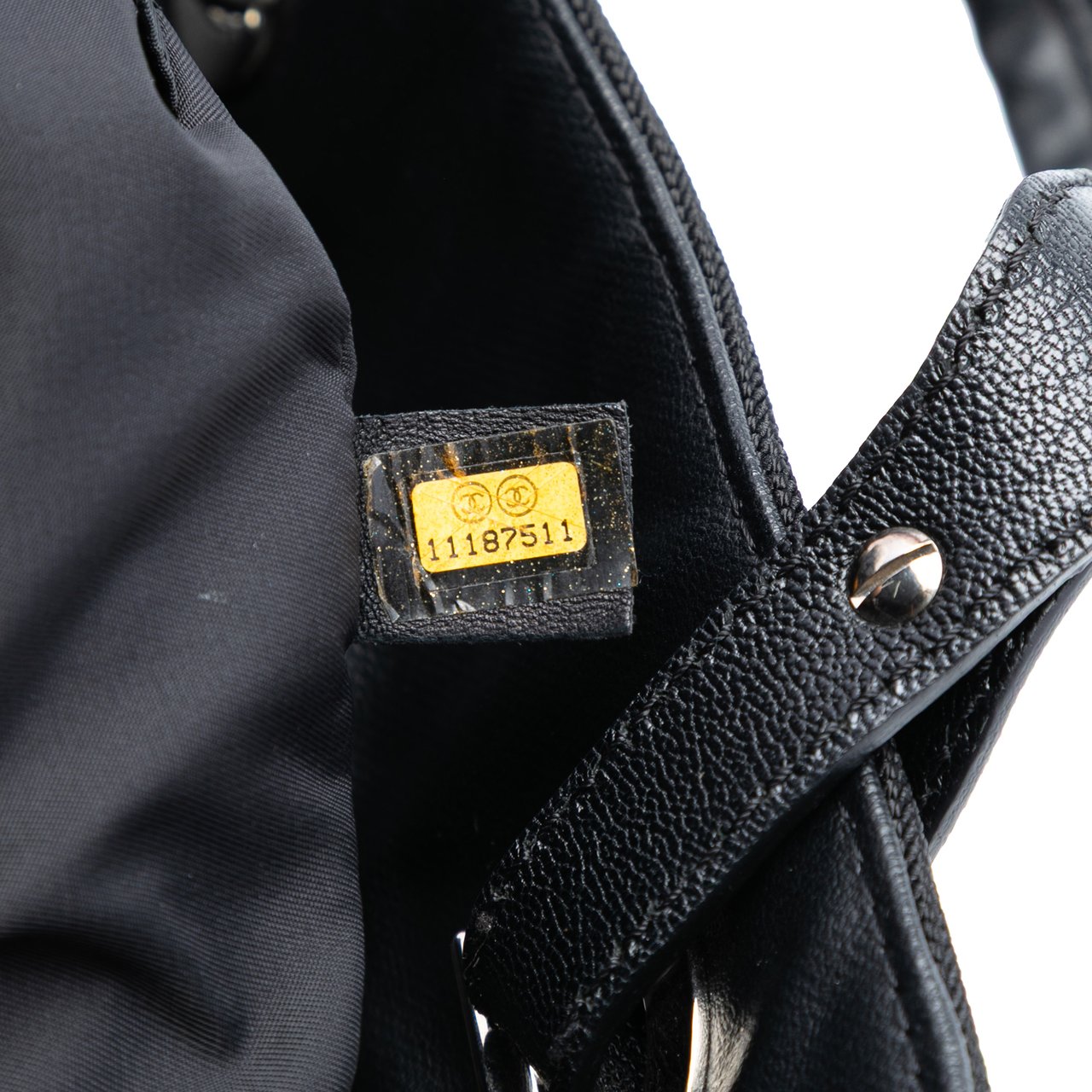 Chanel Small Quilted Coated Canvas Paris Biarritz Tote Zwart