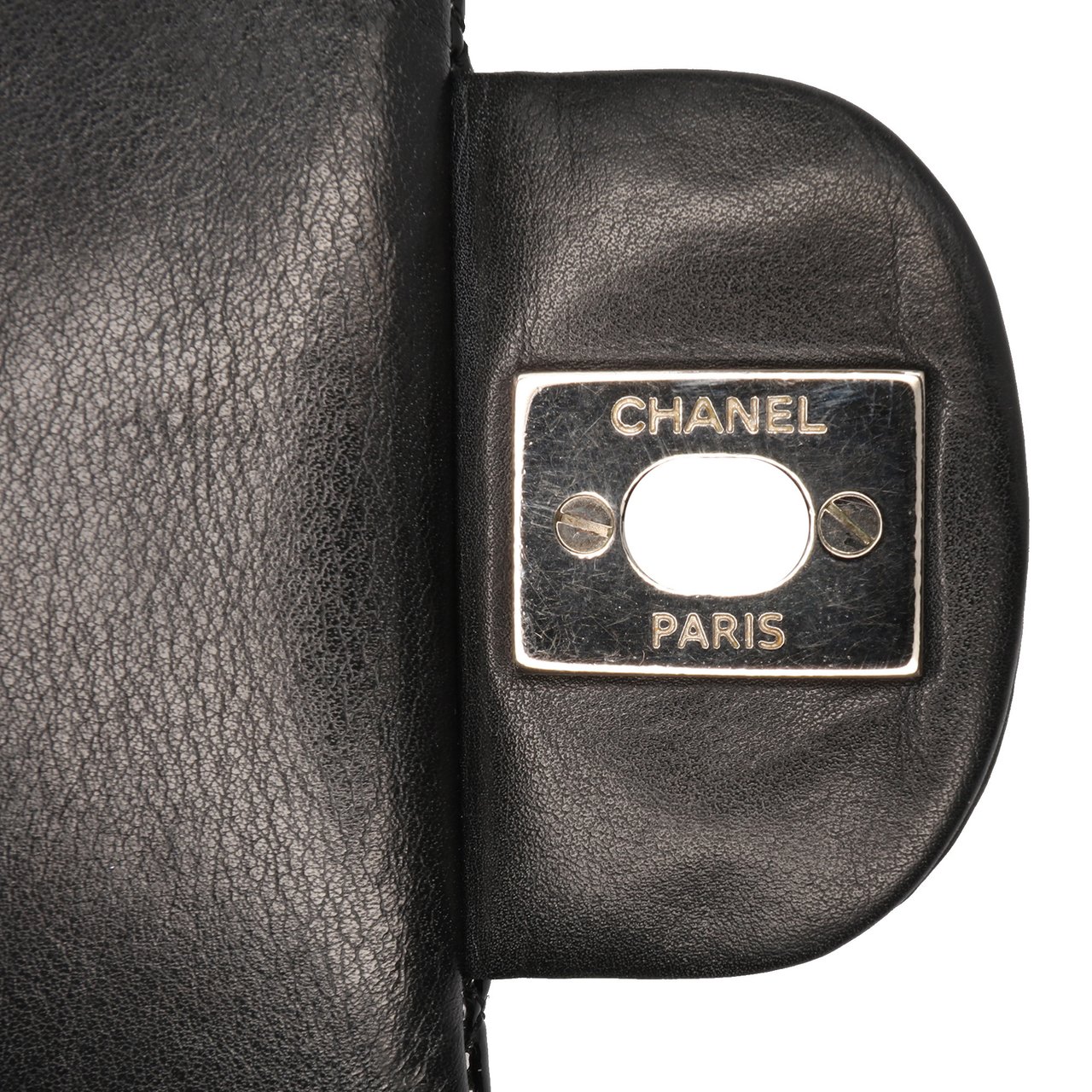 Chanel Medium Classic Patent Double Flap Zwart