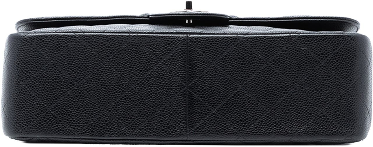 Chanel Jumbo Classic Caviar Double Flap Zwart
