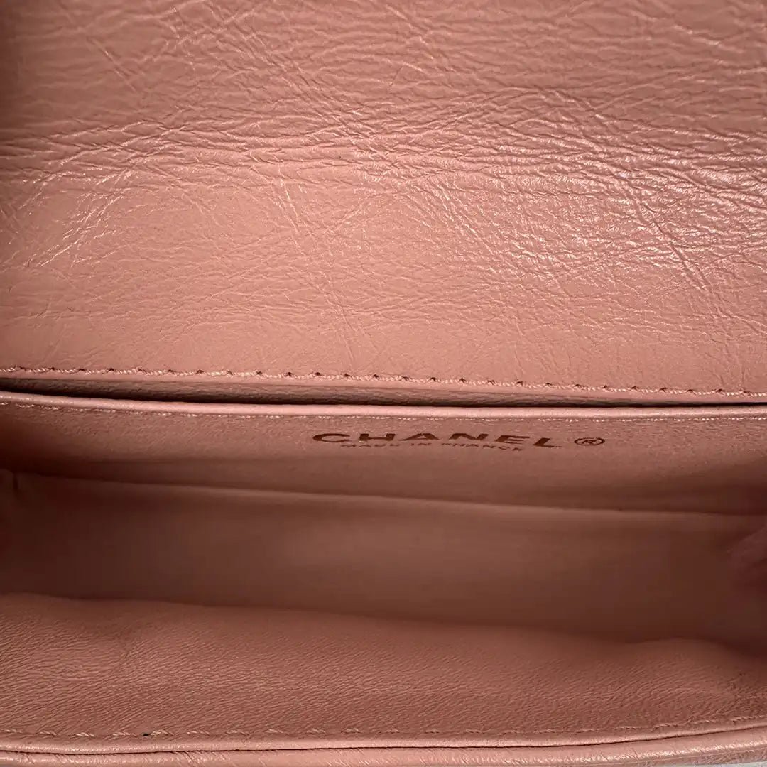 Chanel Chanel 2.55 Reissue Beltbag Rose gold hardware full set / very good Roze