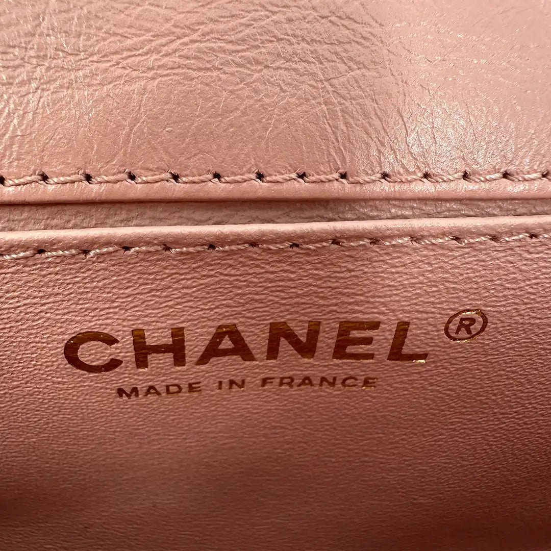 Chanel Chanel 2.55 Reissue Beltbag Rose gold hardware full set / very good Roze