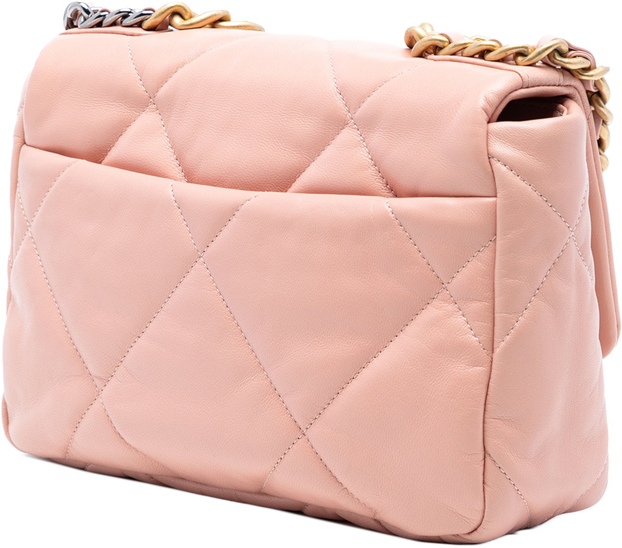 Chanel Medium Lambskin 19 Flap Roze