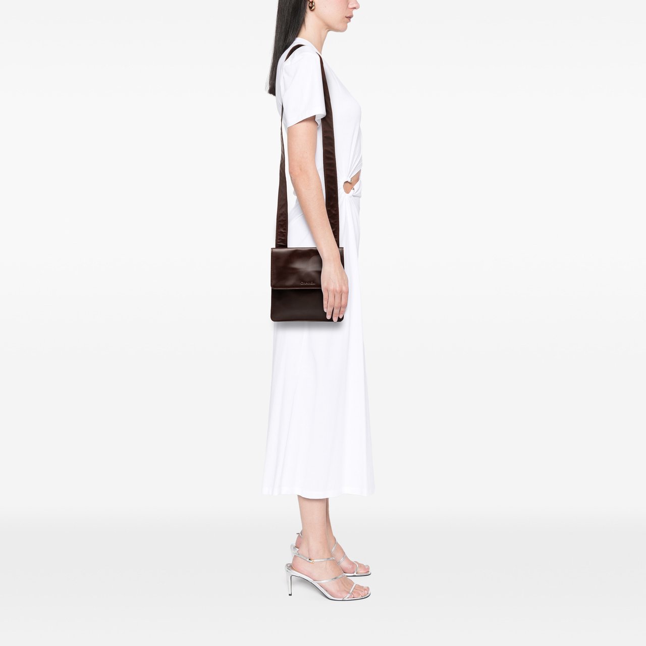 Chanel Lambskin Leather Crossbody Rood