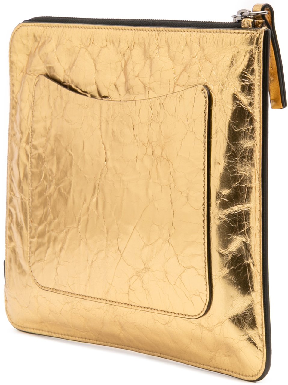 Chanel Metallic Lambskin Je Ne Suis Pas En Solde Clutch Goud