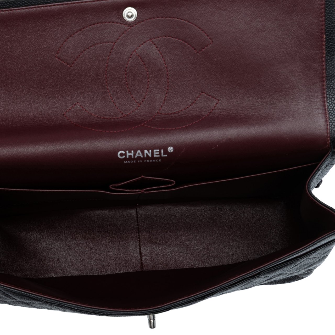 Chanel Jumbo Classic Caviar Double Flap Zwart
