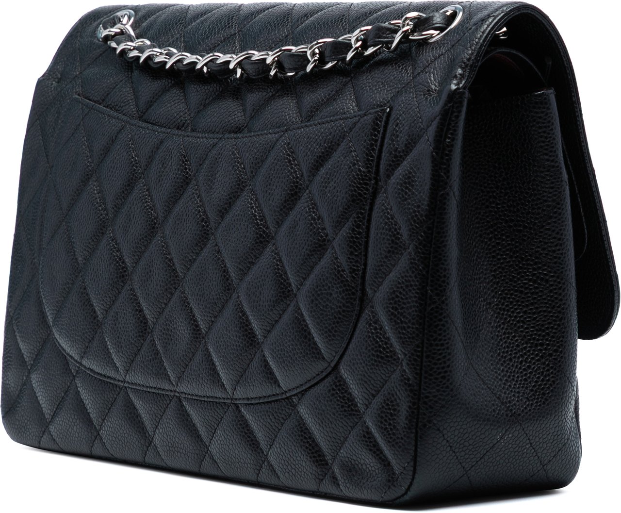 Chanel Jumbo Classic Caviar Double Flap Zwart