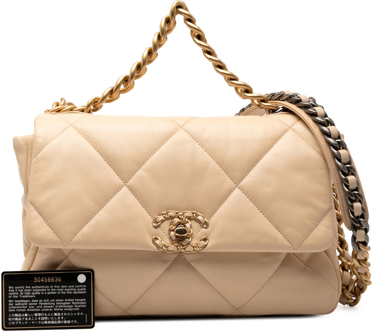 Chanel Large Lambskin 19 Flap Bruin
