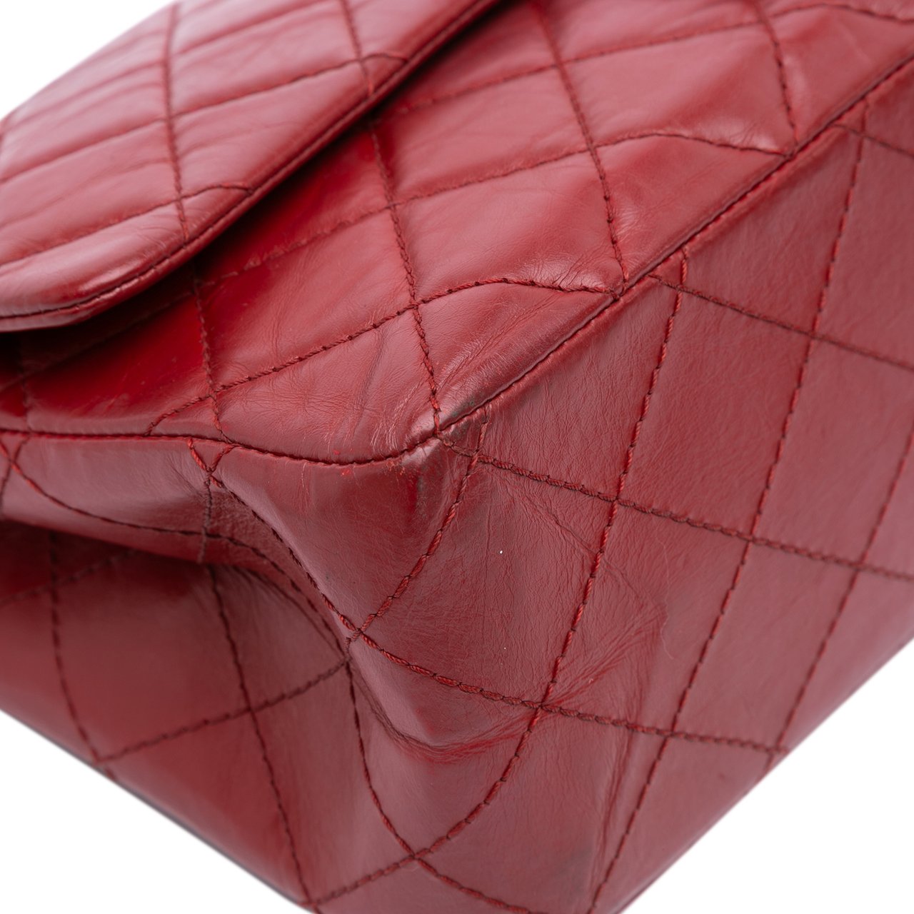 Chanel Reissue 2.55 Aged Calfskin Double Flap 227 Rood
