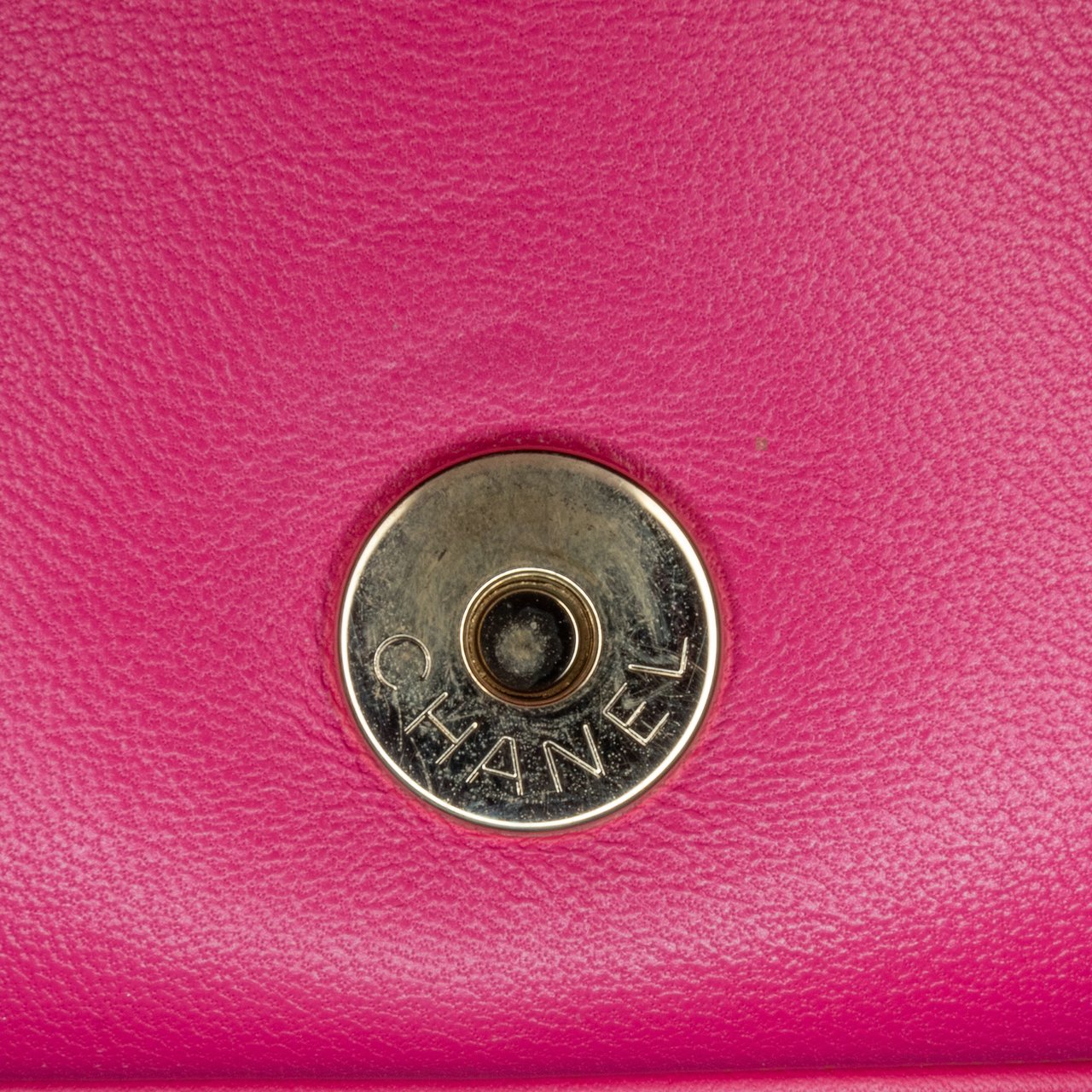 Chanel Lambskin CC Mania Flap Roze