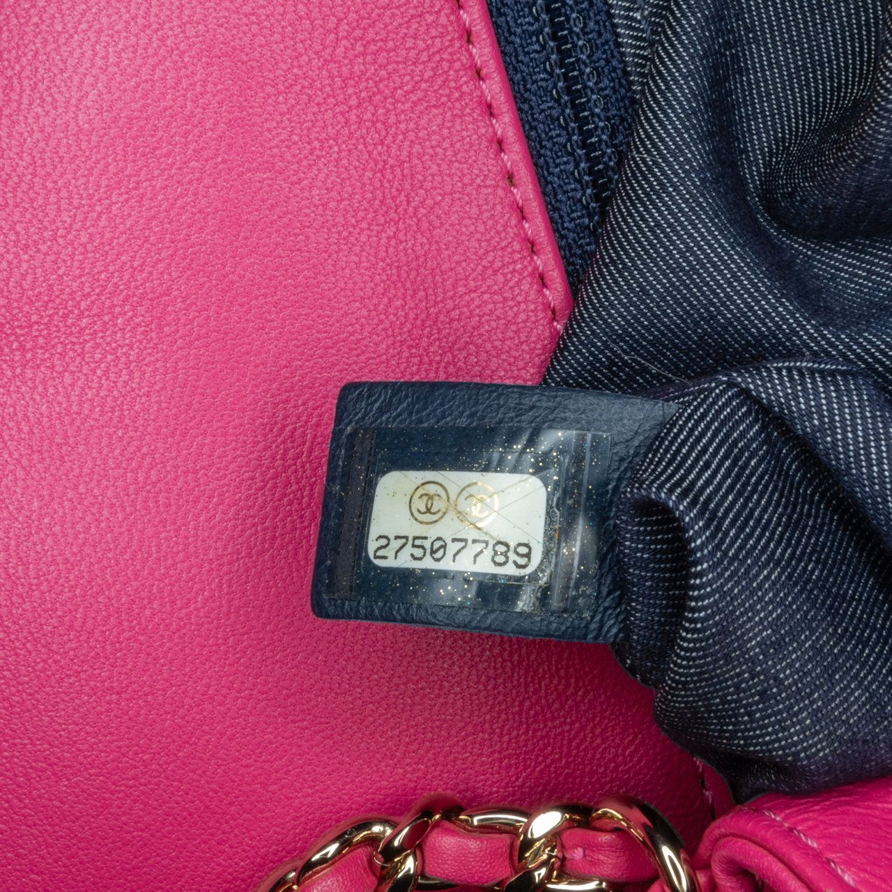 Chanel Lambskin CC Mania Flap Roze