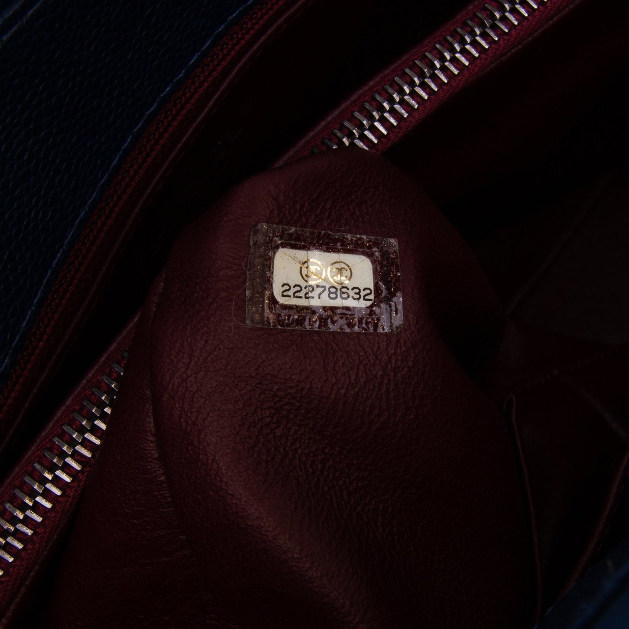 Chanel Large Caviar and Tweed Coco Break Shopping Tote Blauw