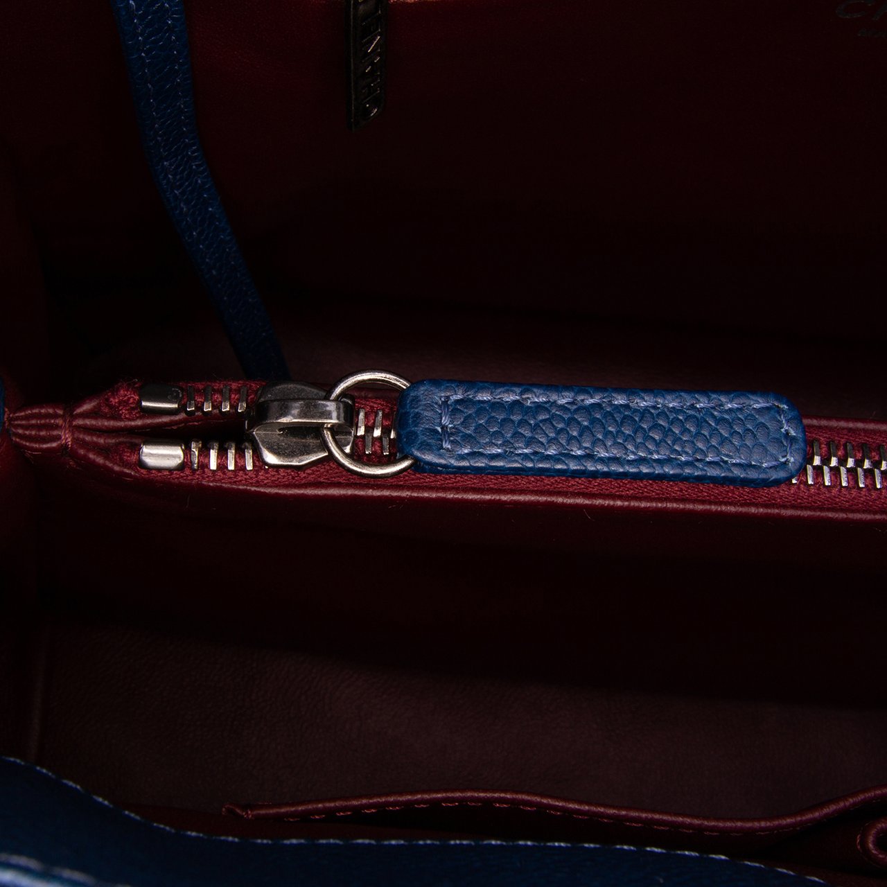 Chanel Large Caviar and Tweed Coco Break Shopping Tote Blauw