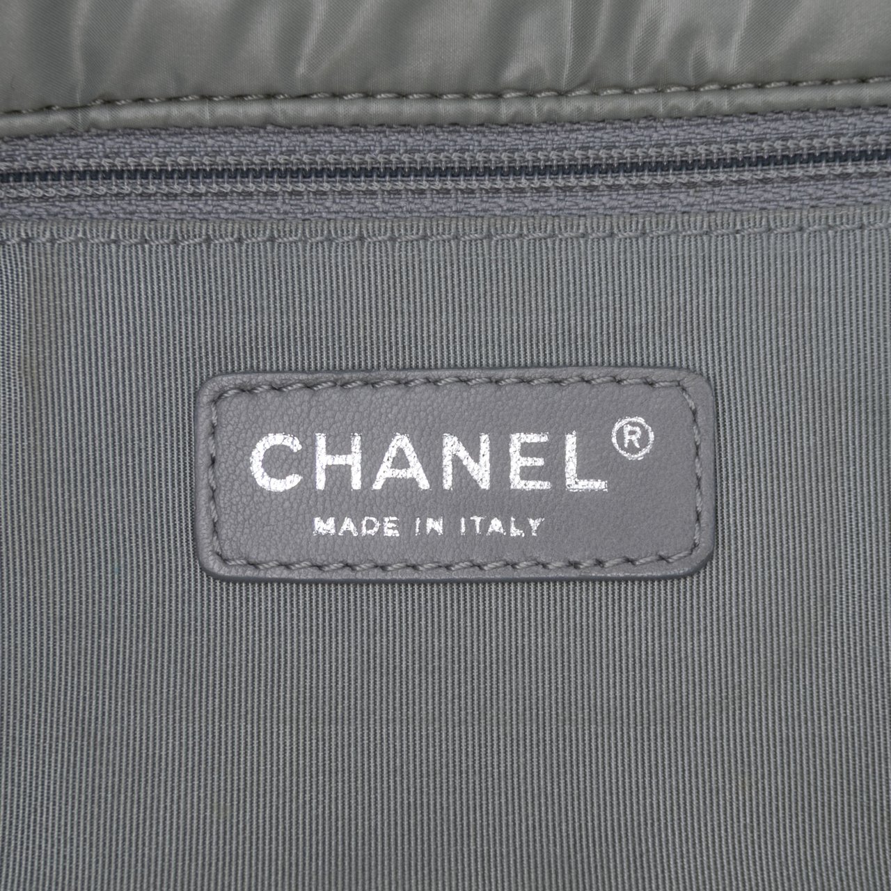 Chanel Paris-Byzance Nylon Tweed On Stitch Bubble Accordion Flap Grijs