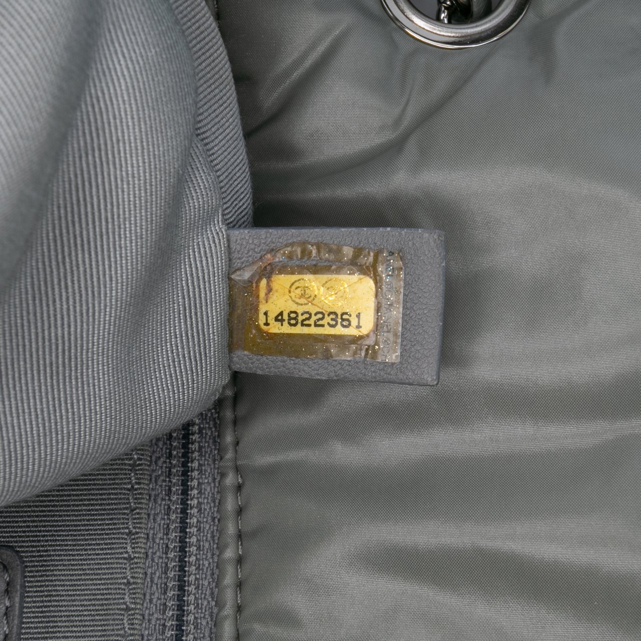 Chanel Paris-Byzance Nylon Tweed On Stitch Bubble Accordion Flap Grijs