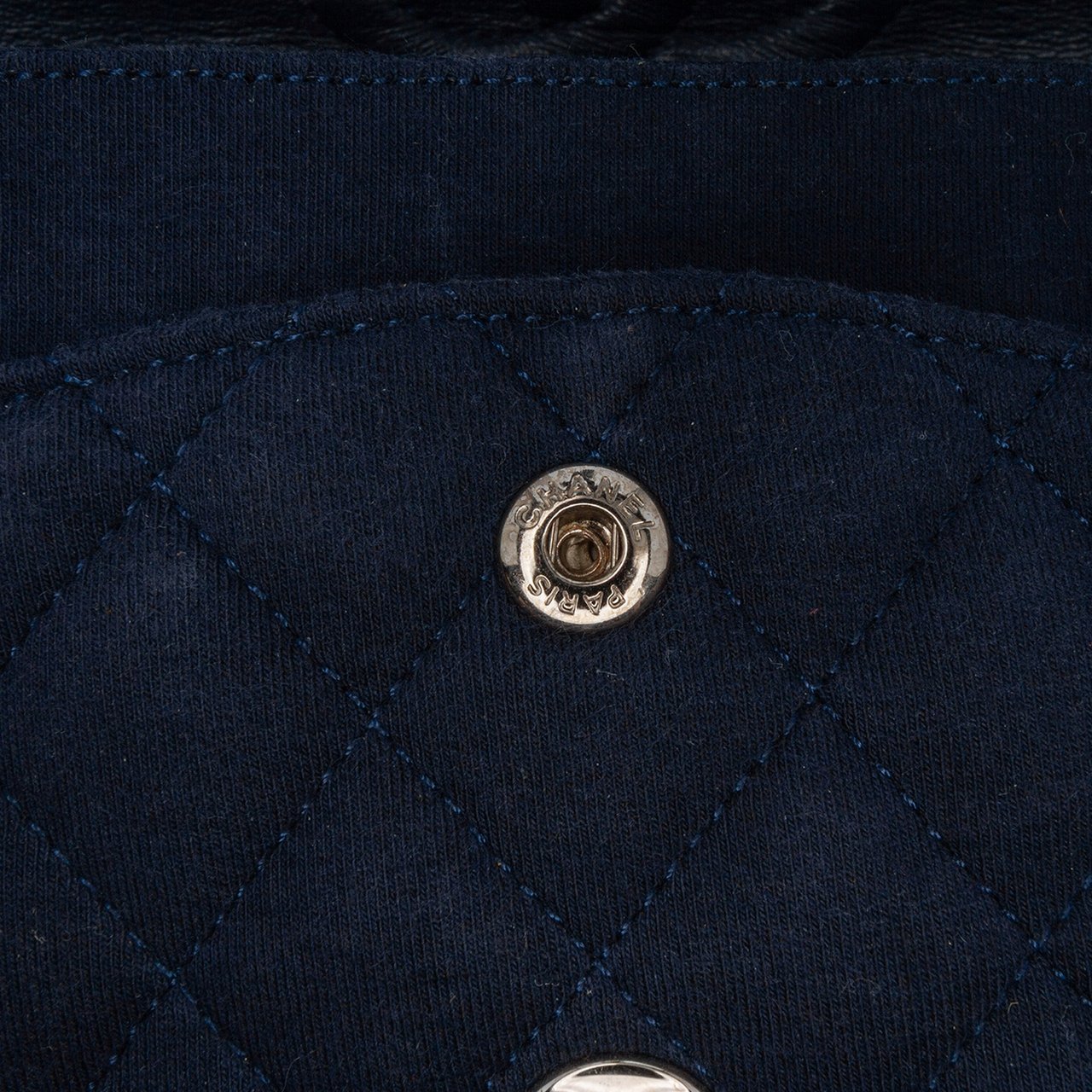 Chanel Medium Classic Jersey Double Flap Blauw