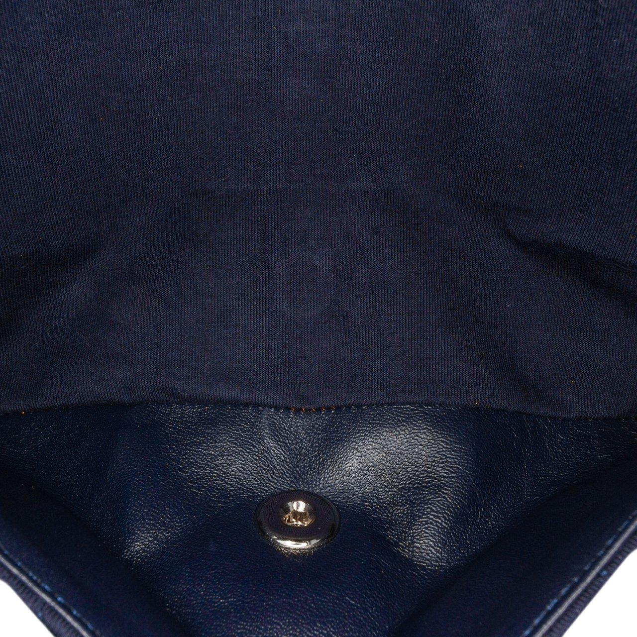 Chanel Medium Classic Jersey Double Flap Blauw