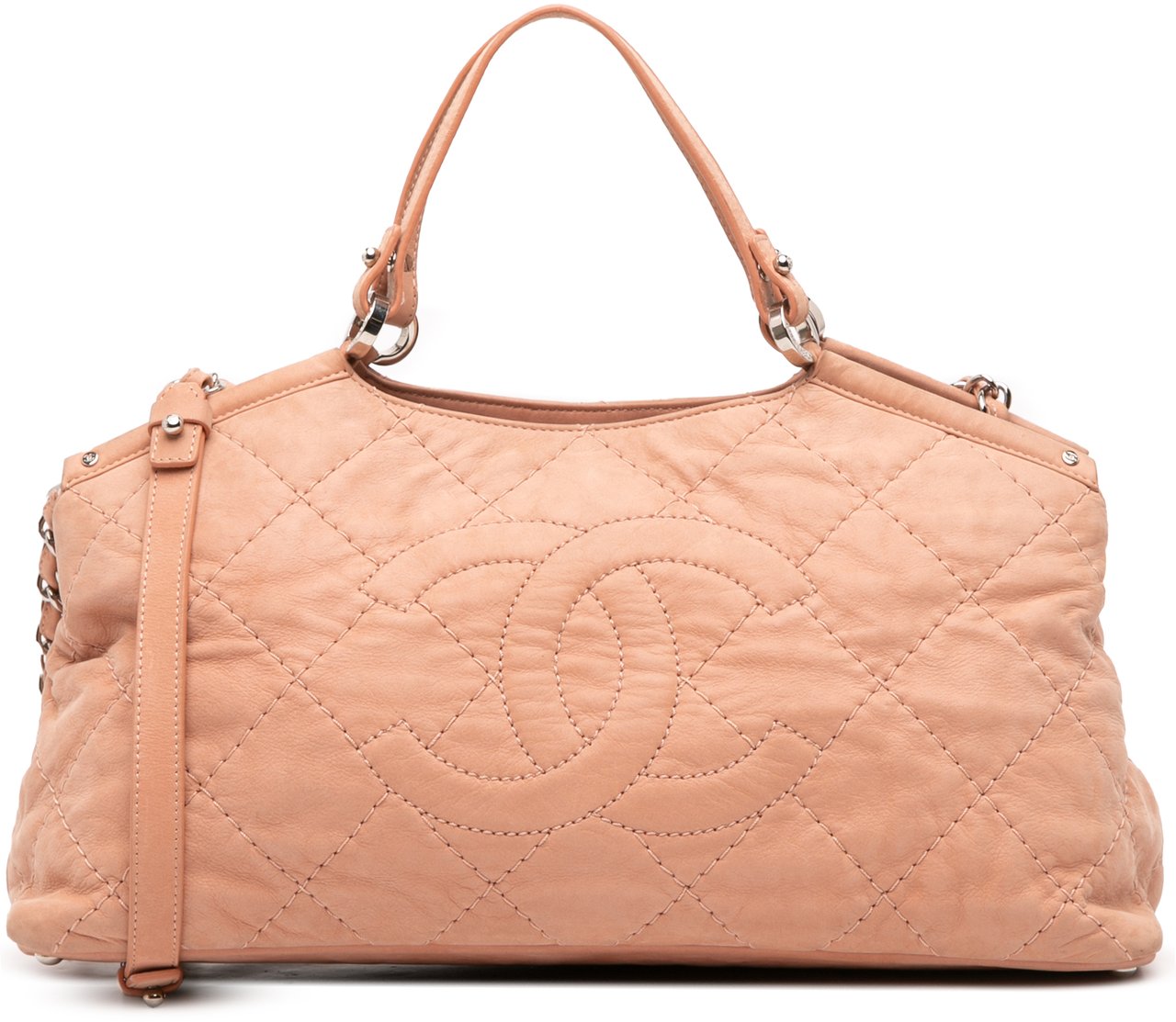 Chanel Small Iridescent Calfskin Sea Hit Tote Roze