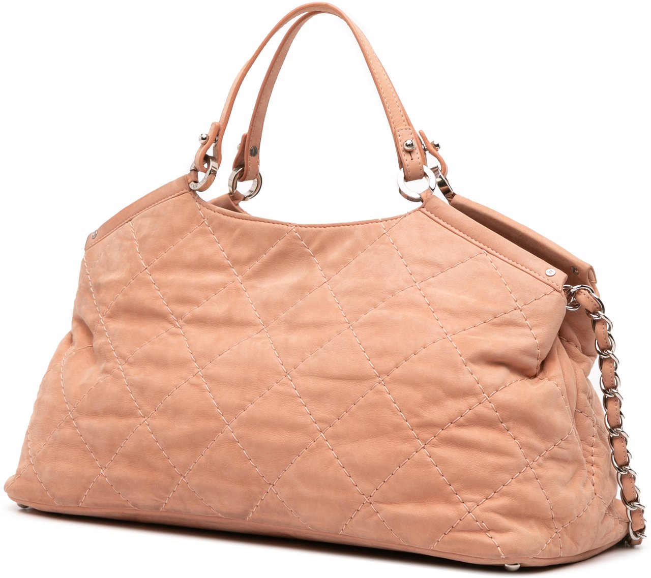 Chanel Small Iridescent Calfskin Sea Hit Tote Roze