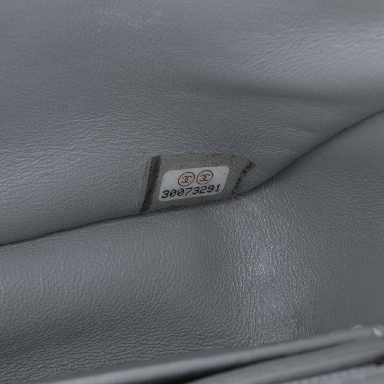 Chanel Mini Quilted Tweed River of Pearls Flap Grijs