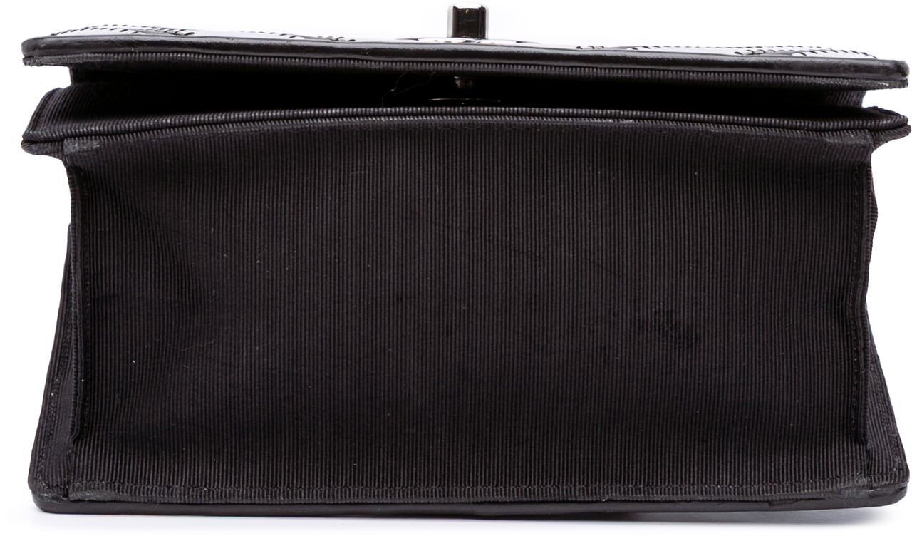 Chanel Small Chevron Lambskin Couture Flap Zilver