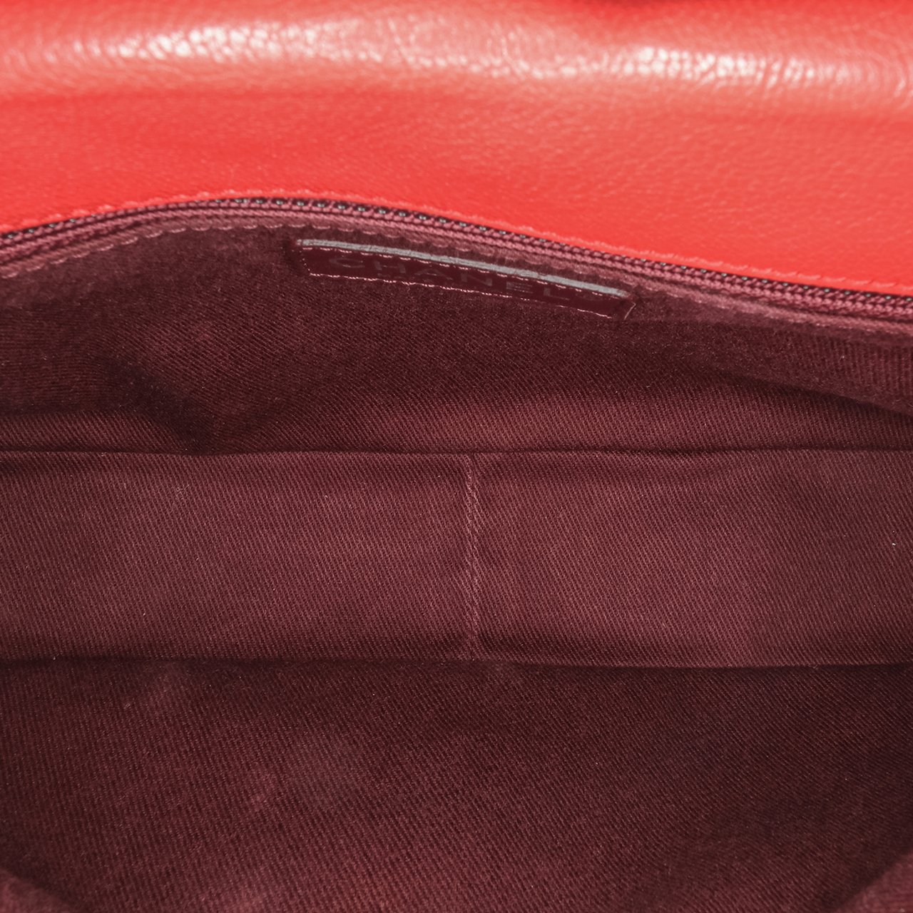 Chanel Small Quilted Goatskin Double Carry Waist Chain Flap Rood