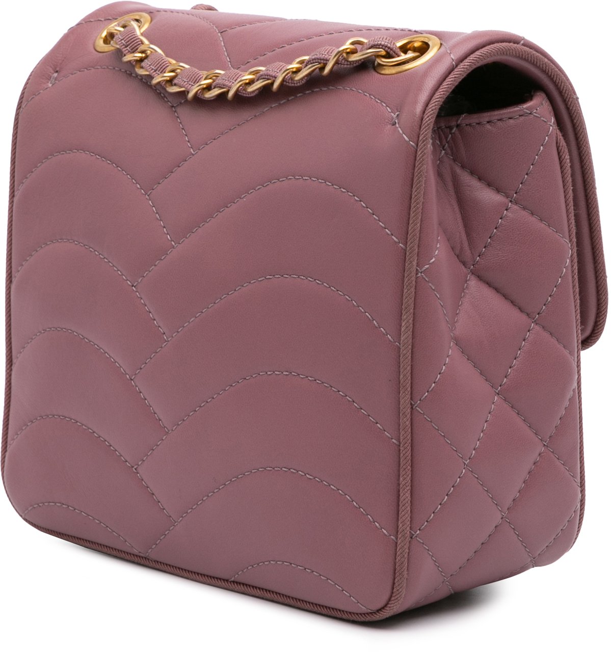 Chanel Paris Seoul Mini Lambskin Pagoda Single Flap Roze