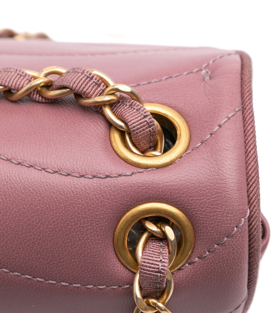 Chanel Paris Seoul Mini Lambskin Pagoda Single Flap Roze