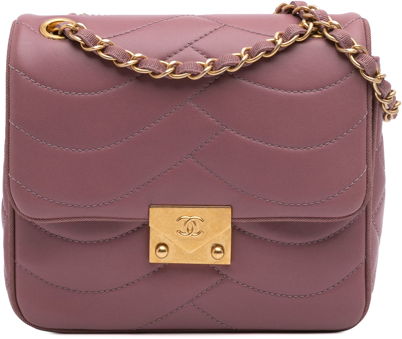 Chanel Paris Seoul Mini Lambskin Pagoda Single Flap Roze
