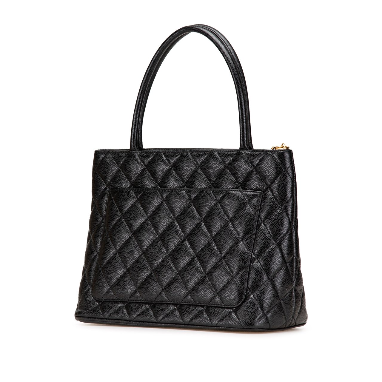 Chanel Caviar Medallion Tote Zwart