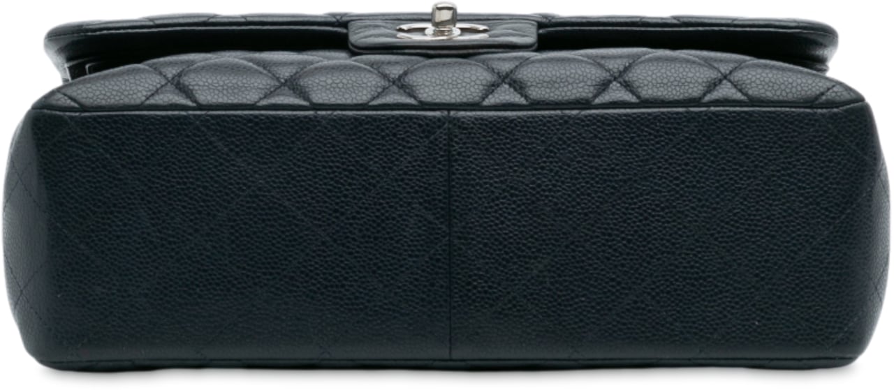 Chanel Jumbo Classic Caviar Double Flap Blauw