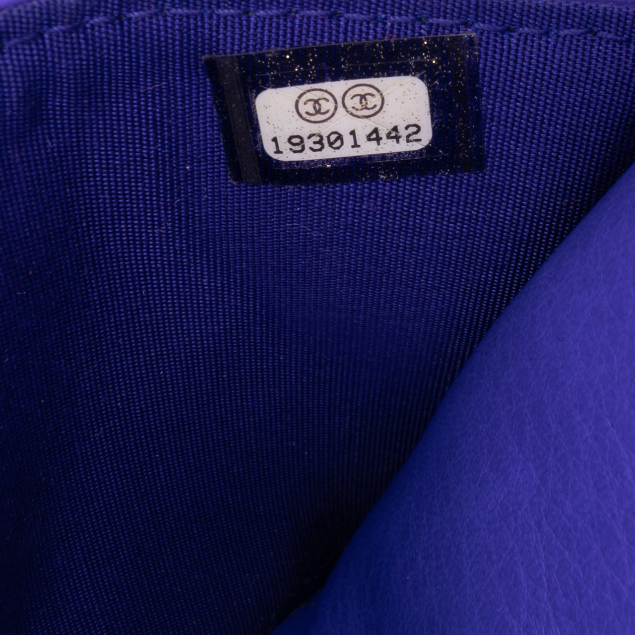 Chanel CC Quilted Calfskin Fancy Wallet On Chain Blauw