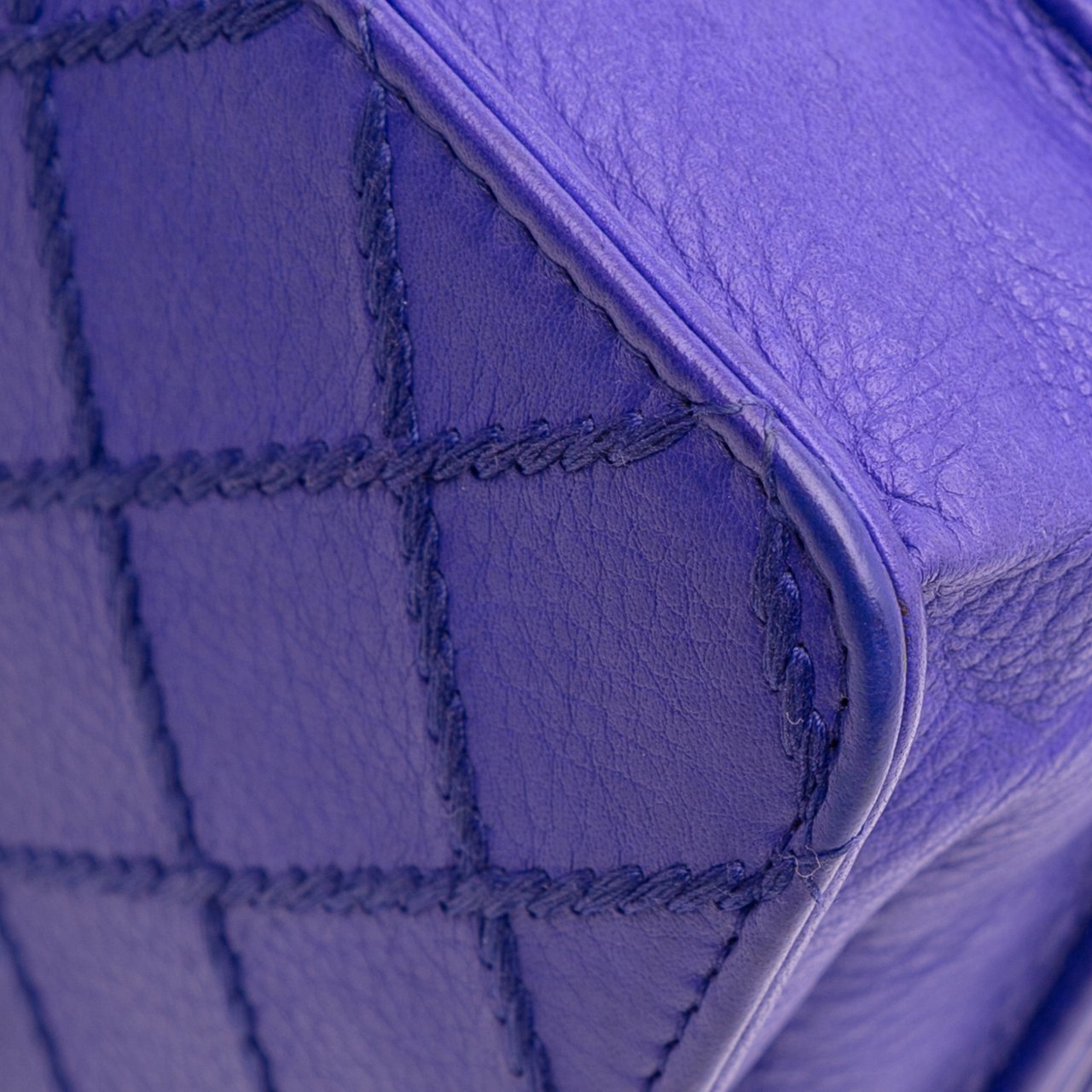 Chanel CC Quilted Calfskin Fancy Wallet On Chain Blauw