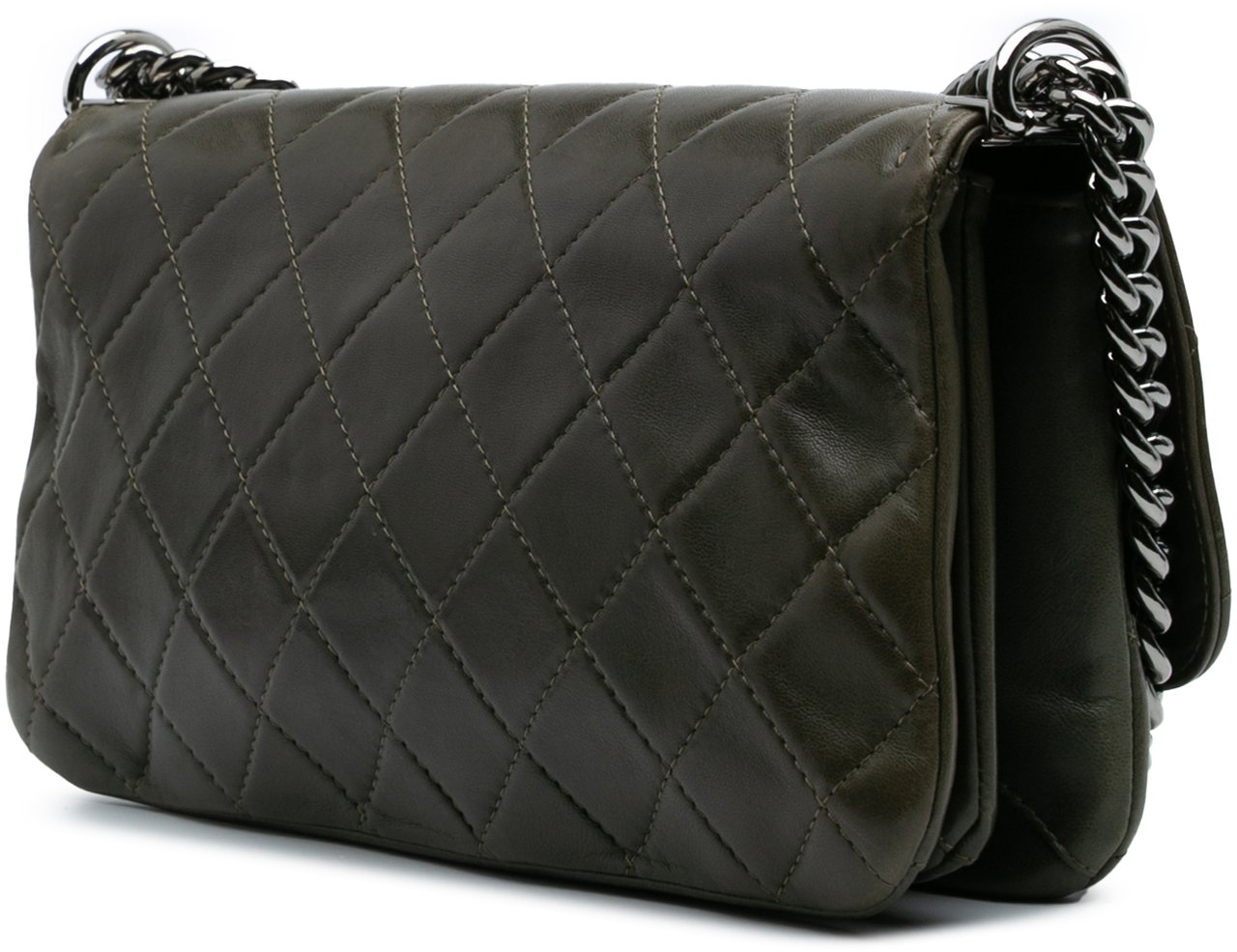 Chanel Quilted Lambskin Soft Boy Flap Bruin