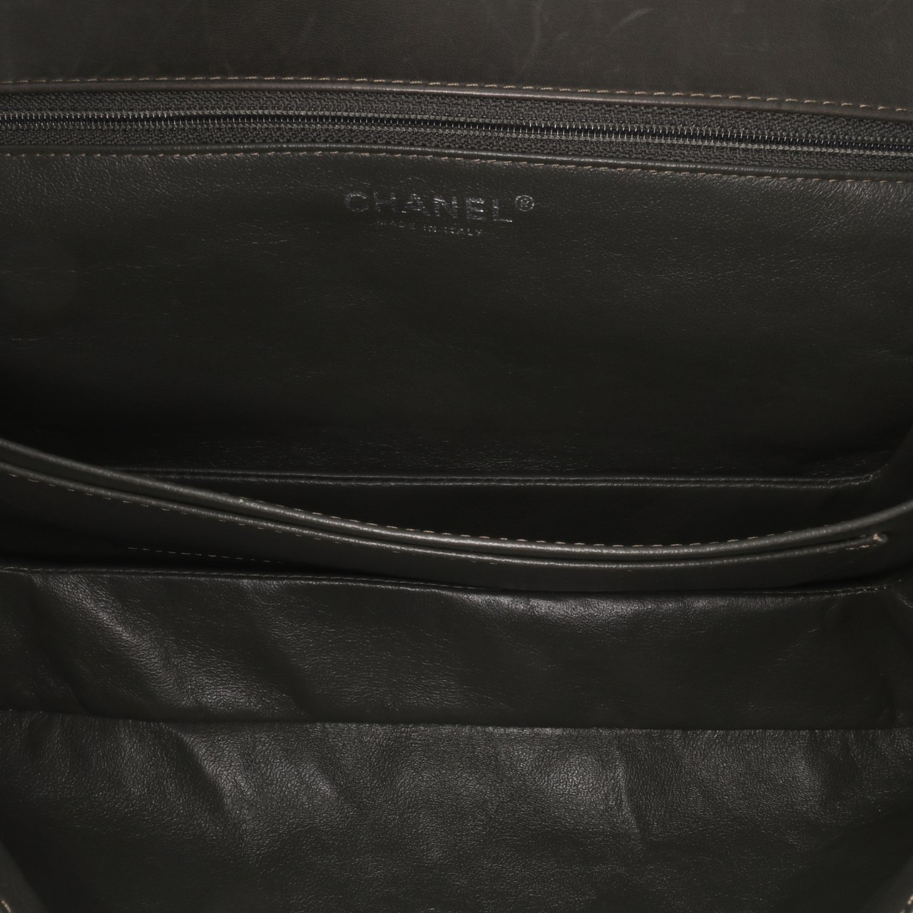 Chanel Quilted Lambskin Soft Boy Flap Bruin