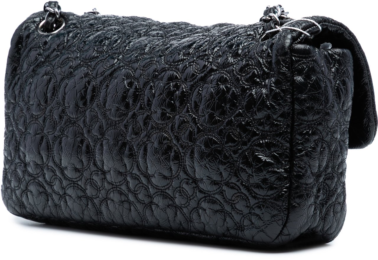 Chanel Vinyl Rock In Moscow Single Flap Zwart