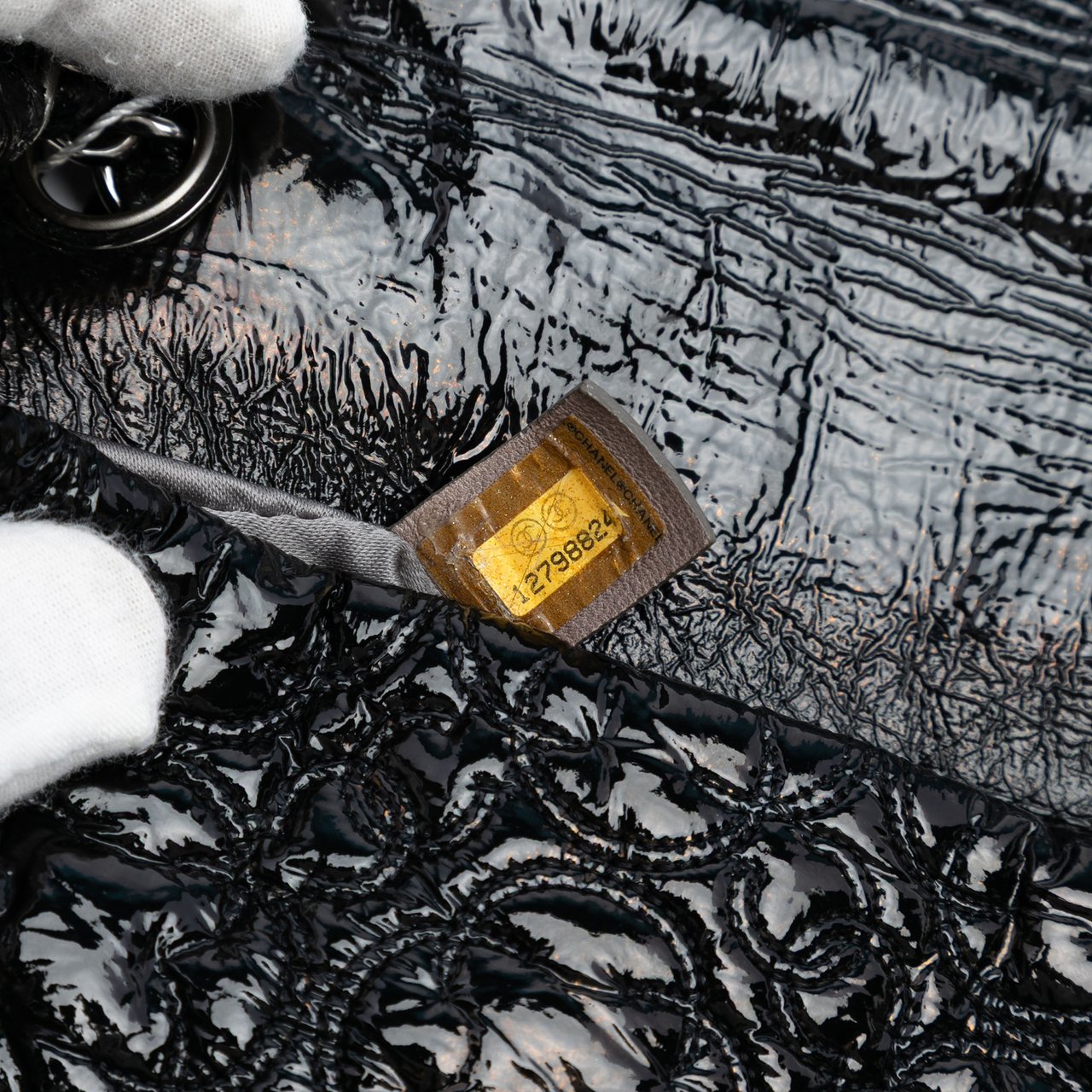 Chanel Vinyl Rock In Moscow Single Flap Zwart