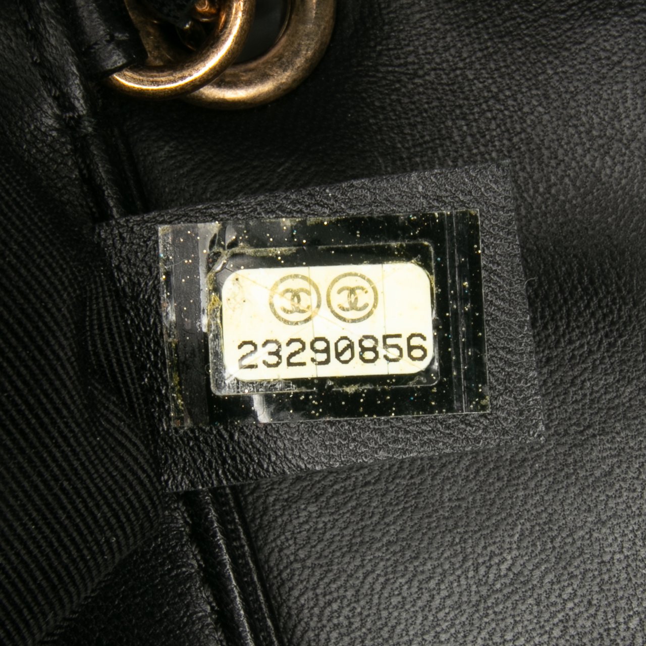 Chanel Lambskin CC Antico Flap Zwart