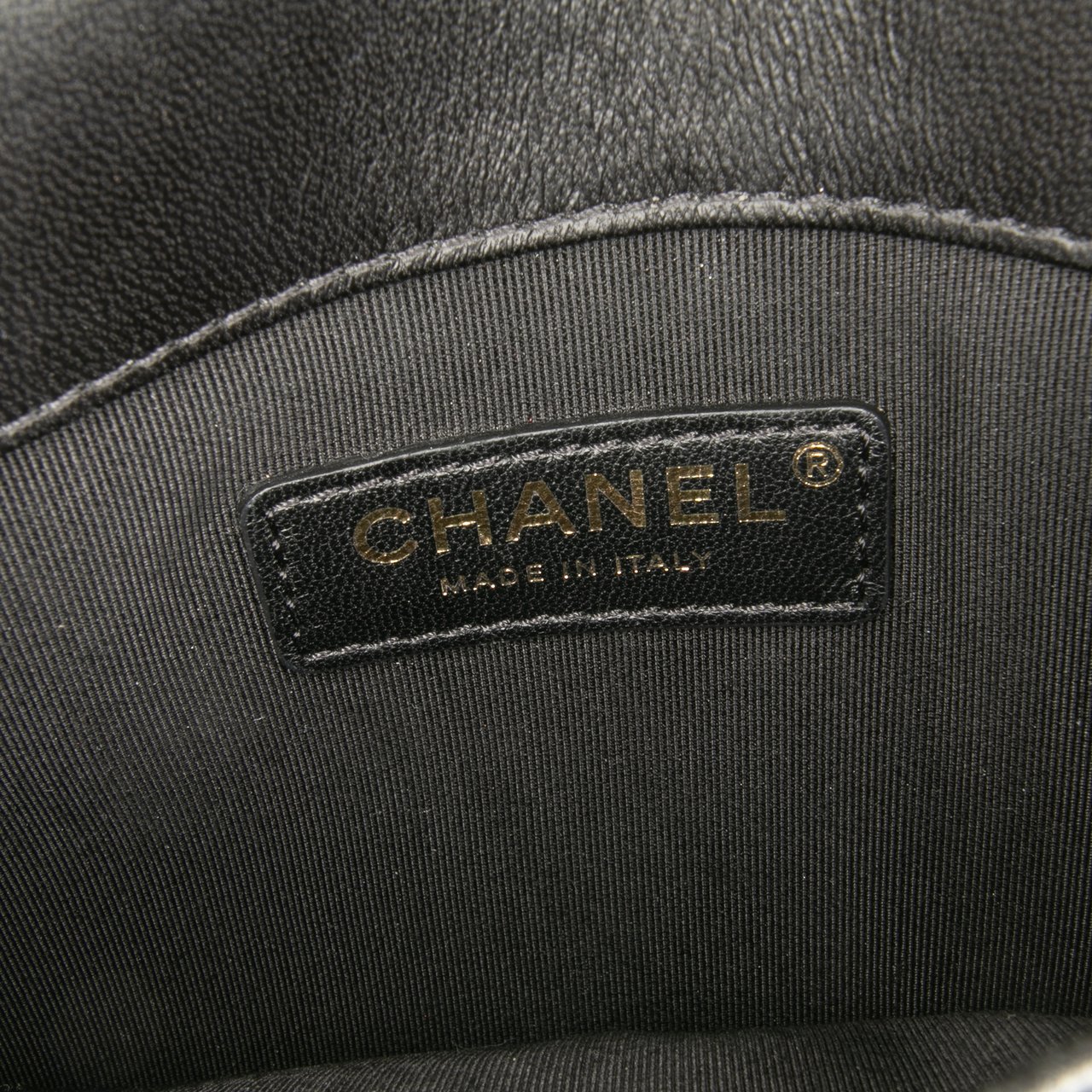Chanel Lambskin CC Antico Flap Zwart