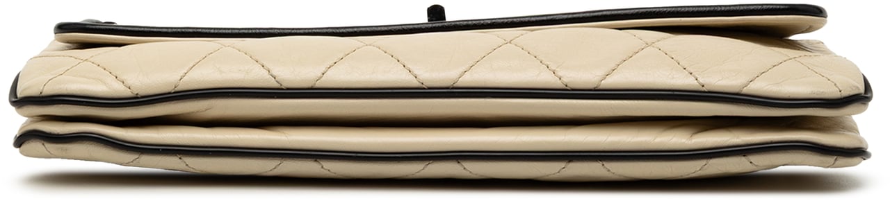 Chanel Reissue 2.55 Quilted Aged Lambskin East/West Flap Bruin