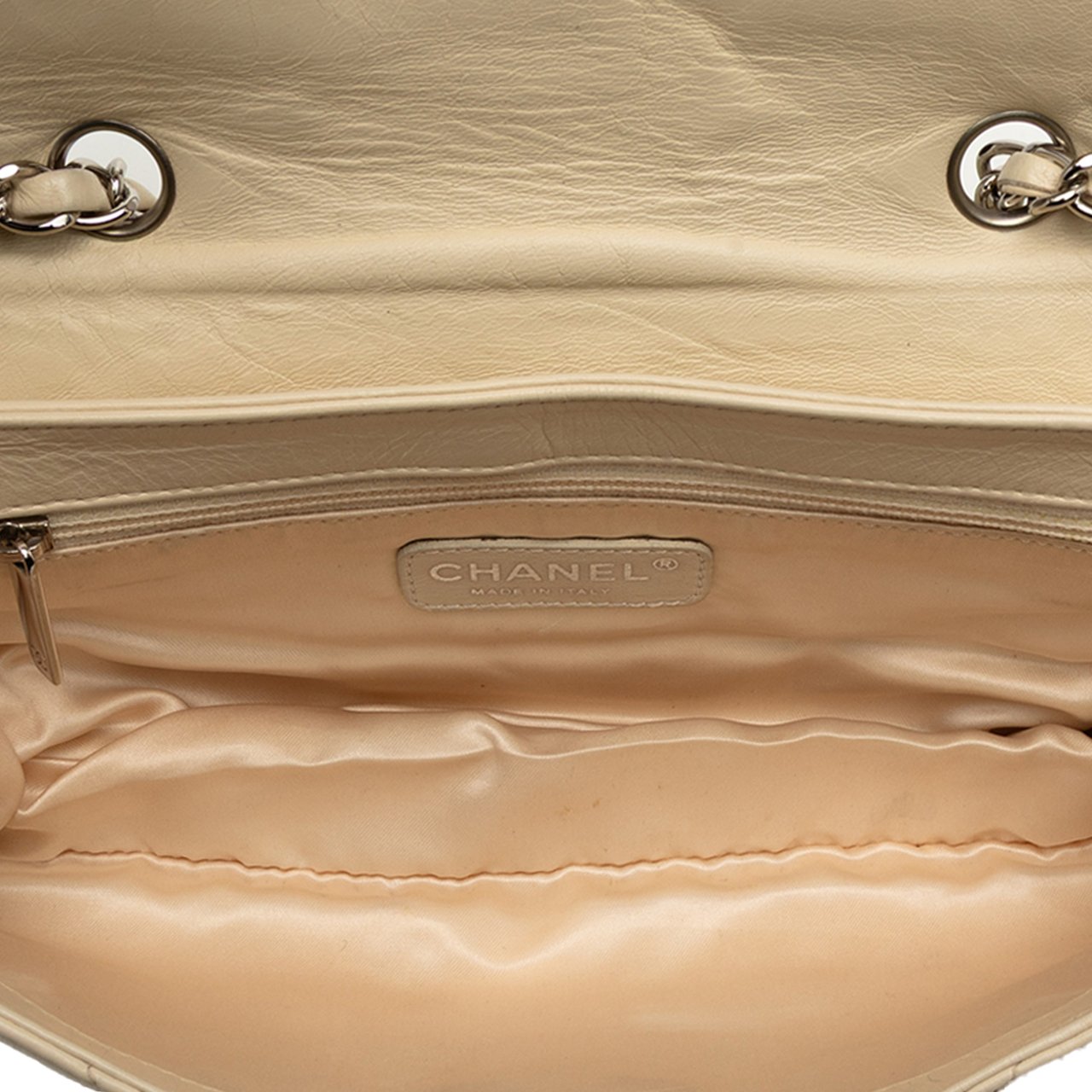 Chanel Reissue 2.55 Quilted Aged Lambskin East/West Flap Bruin