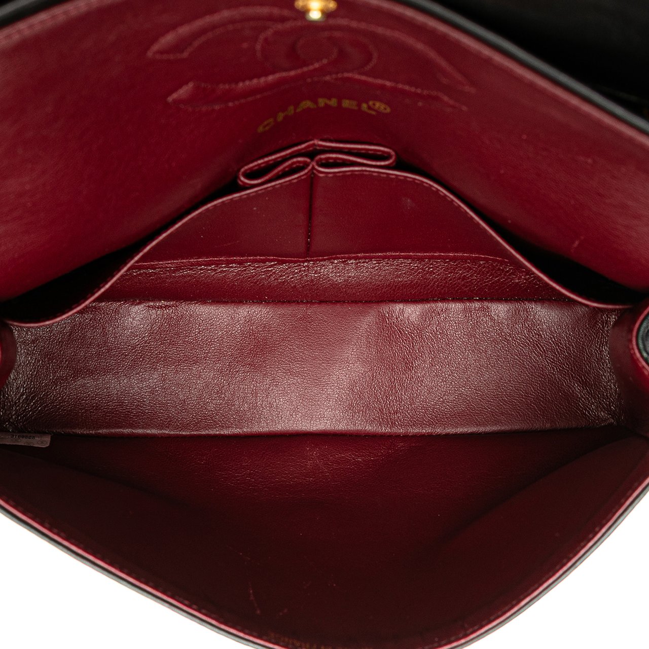 Chanel Medium Classic Lambskin Double Flap Zwart