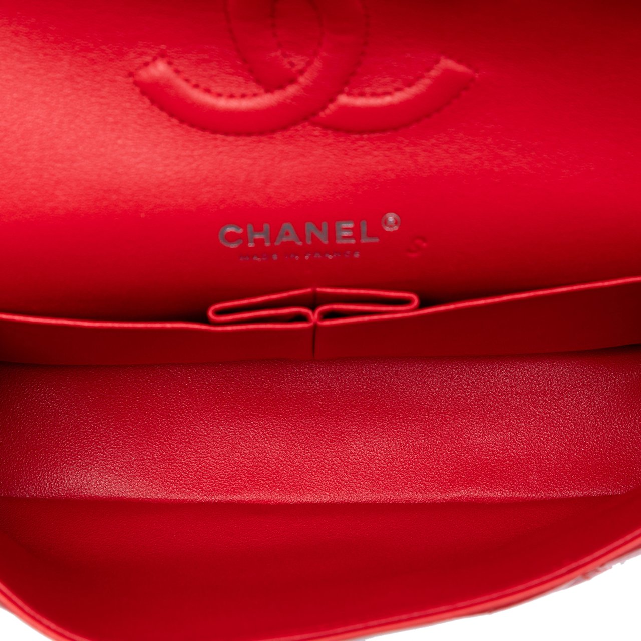 Chanel Medium Classic Bicolor Patent Double Flap Zwart