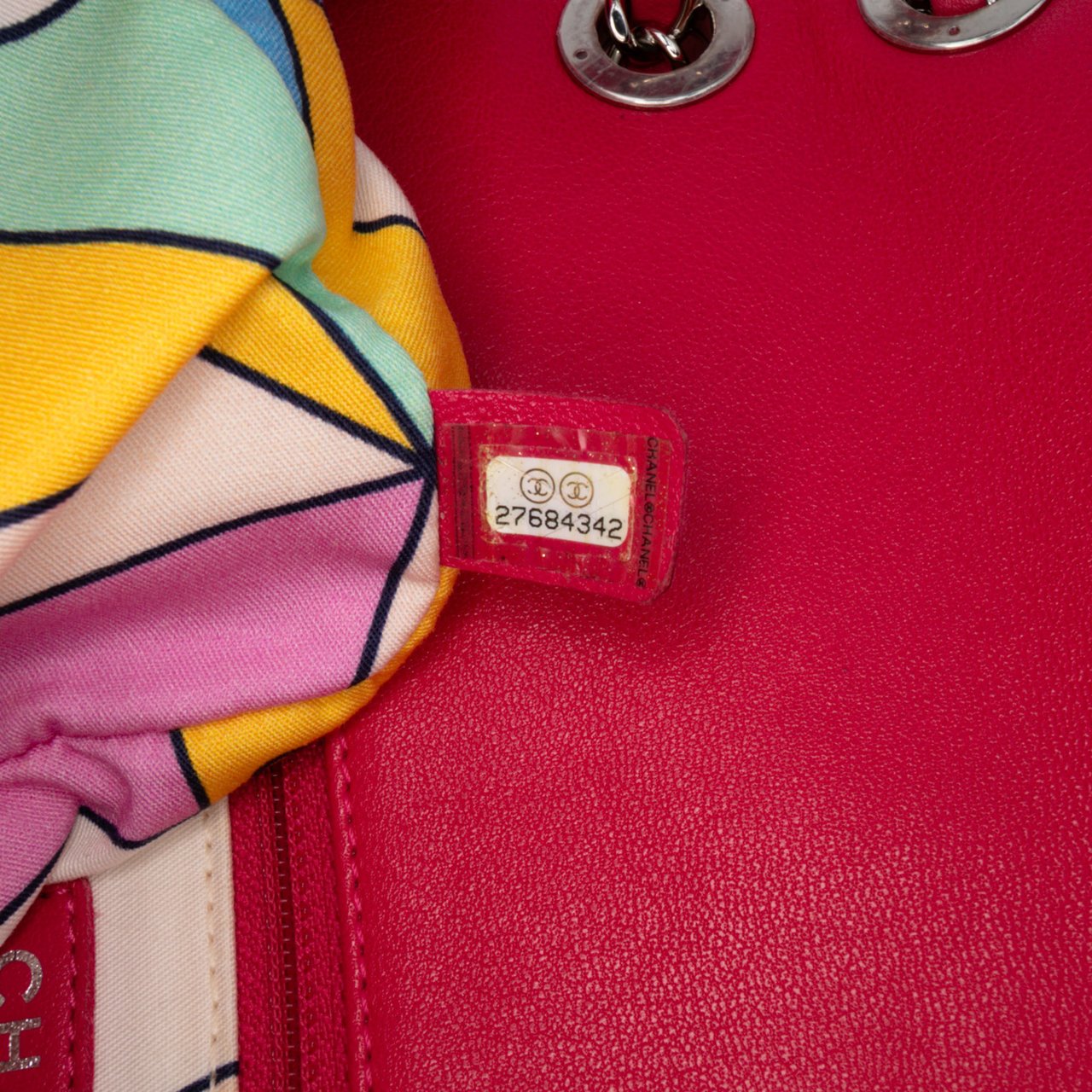 Chanel Medium Quilted Terry Cloth Coco Beach Flap Roze