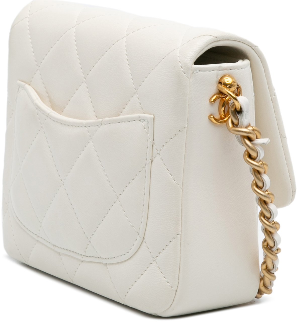 Chanel Mini Quilted Lambskin Side Note Flap Wit