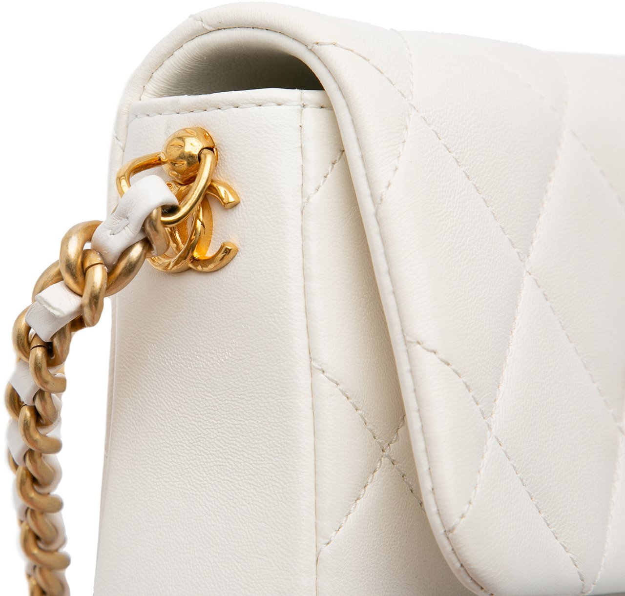 Chanel Mini Quilted Lambskin Side Note Flap Wit