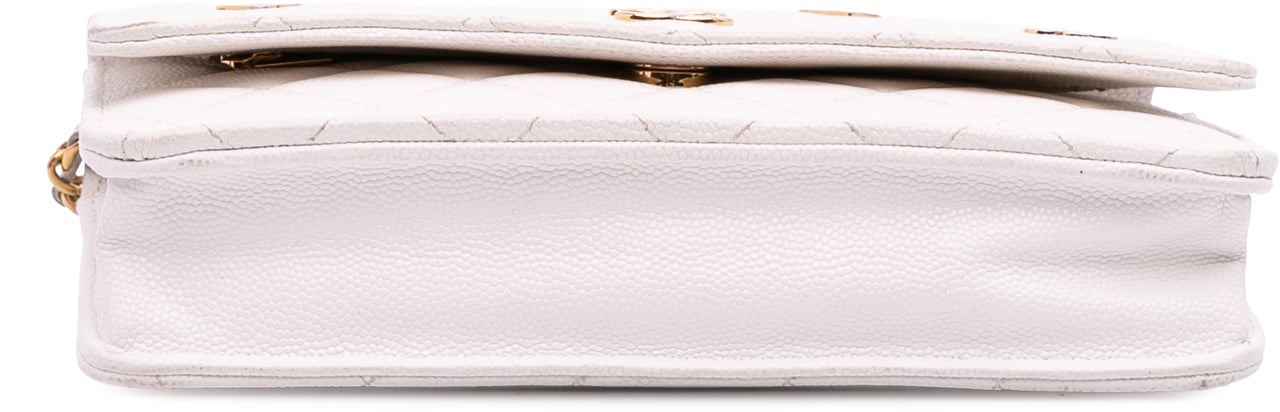 Chanel Quilted Caviar Coco Casino Wallet on Chain Wit
