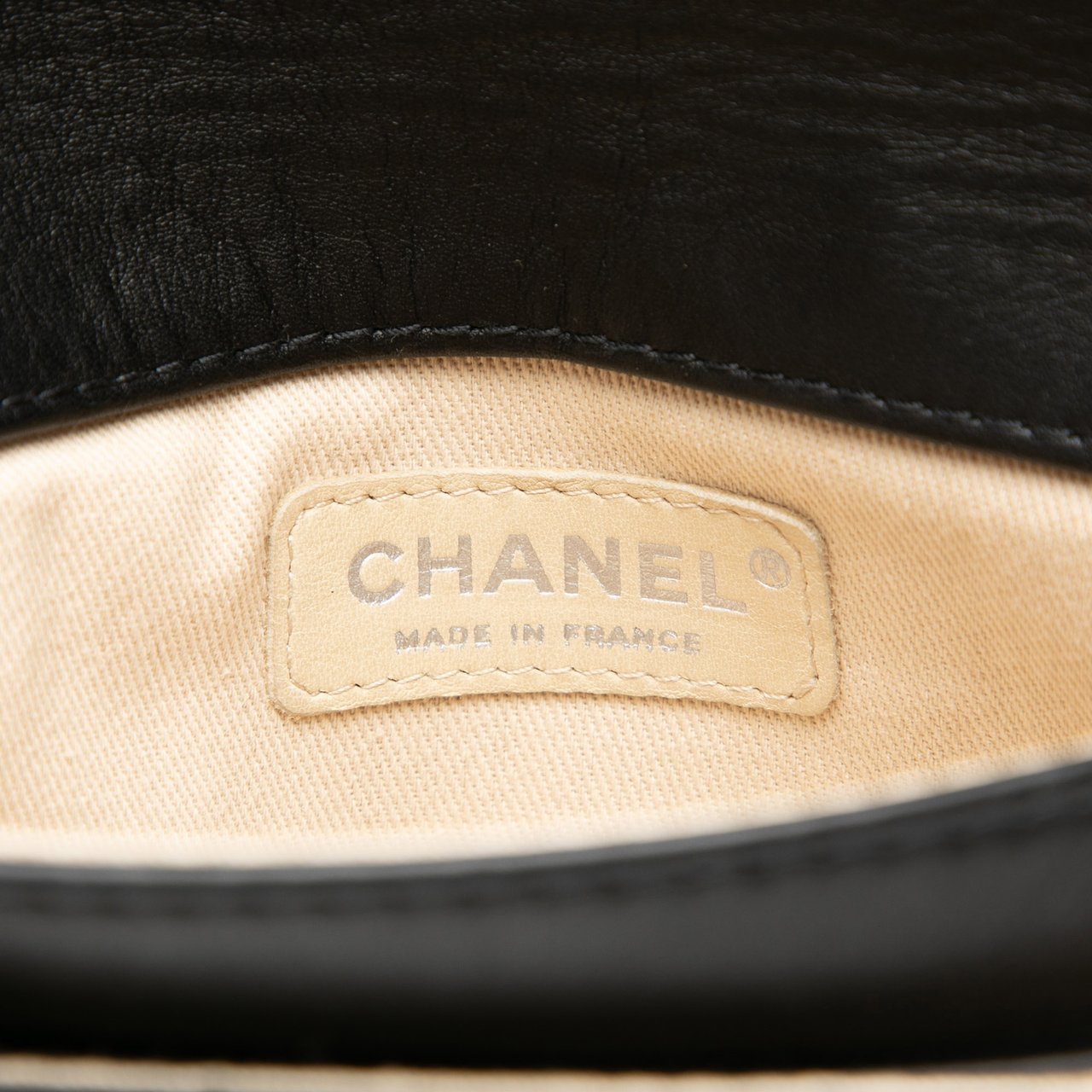 Chanel Mini Calfskin Giant Mademoiselle Turnlock Flap Zwart